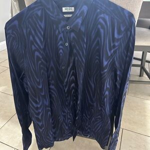 Kenzo Navy Swirl Design Shirt